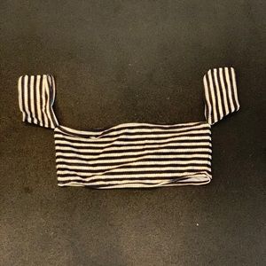 Striped Tube Top Swim